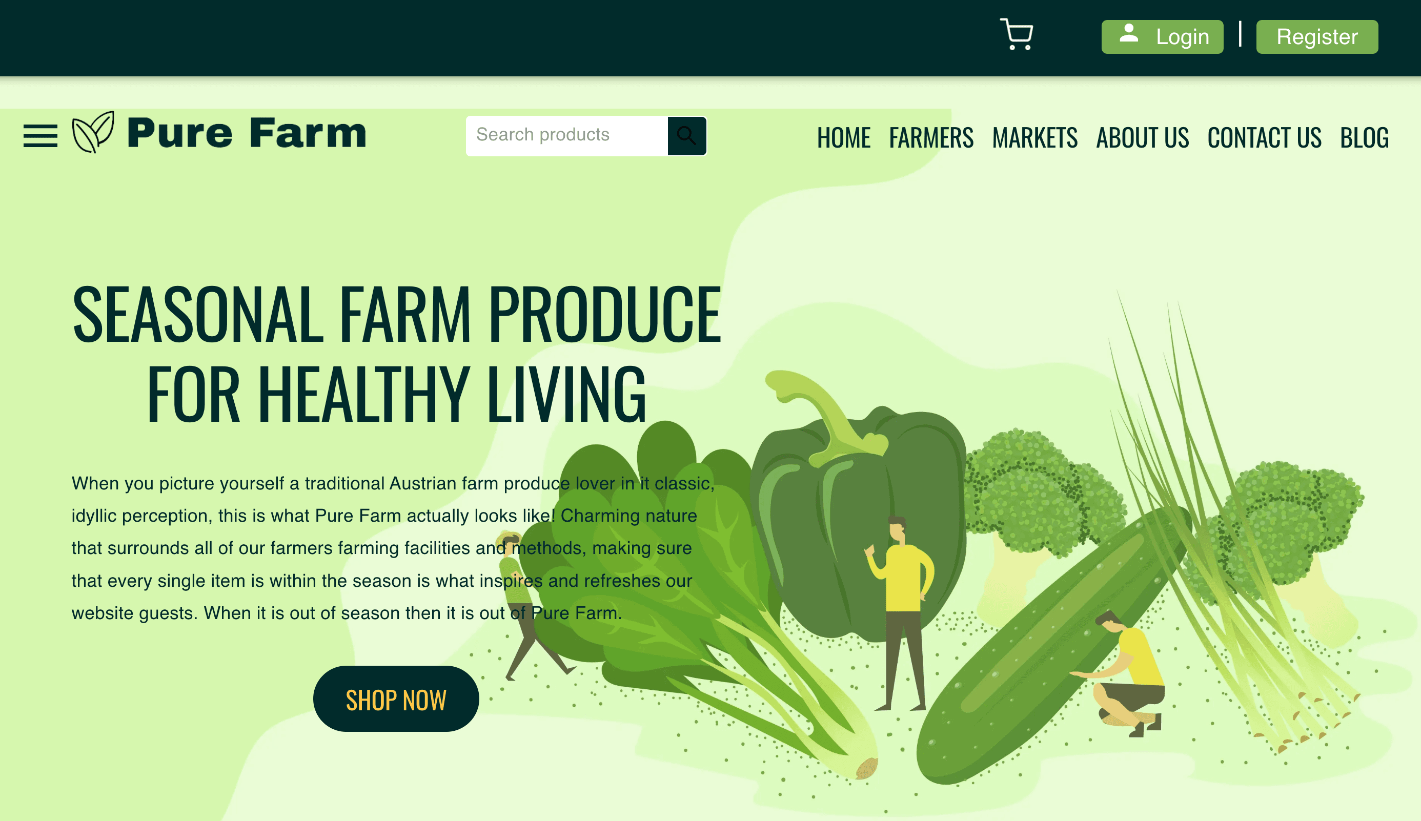 🛒 Pure Farm